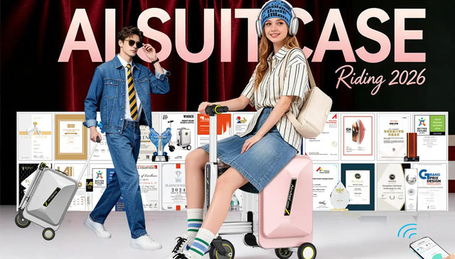 爱尔威Airwheel SE3SX智能电动可登机骑行箱荣获2026 WGA创奇环球设计大奖银奖：以智能交互重构移动出行体验